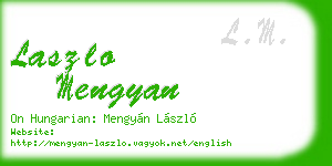 laszlo mengyan business card